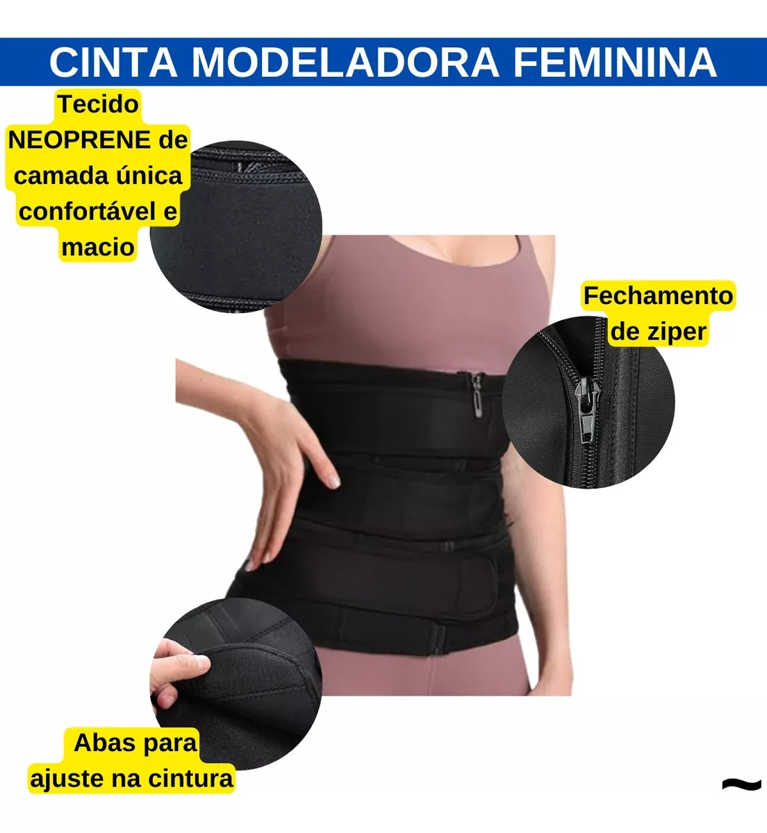 Cinta Ajustavel Compreensão P/ Coluna Cintura Lombar Treinos