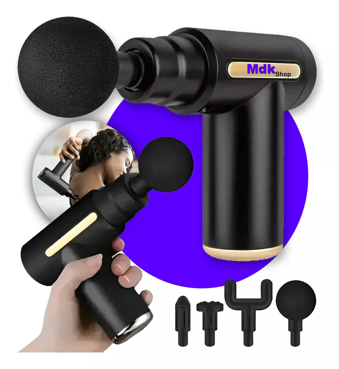 Massageador Muscular Pistola Massageadora Miofascial Corporal Fisioterapia Profissional