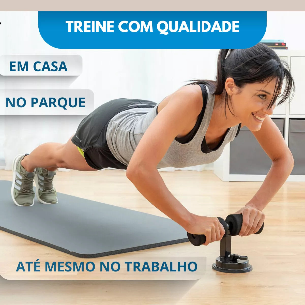 Aparelho Abdominal Com Ventosa Ginástica Portátil
