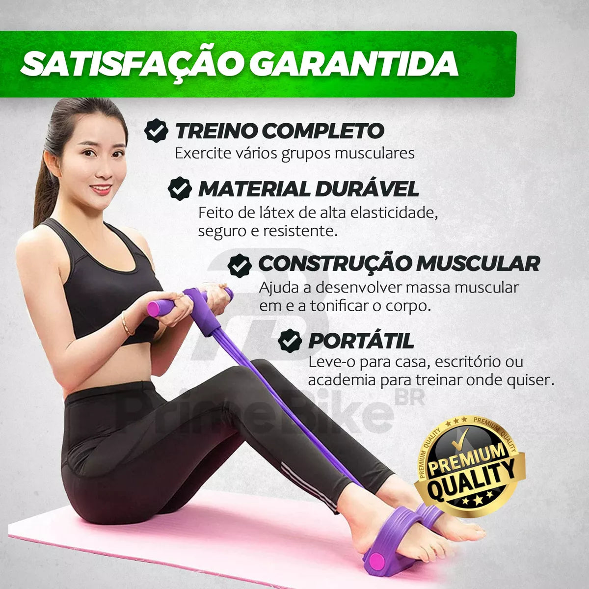 Elástico Treino Extensor Exercícios Academia Em Casa Fitness