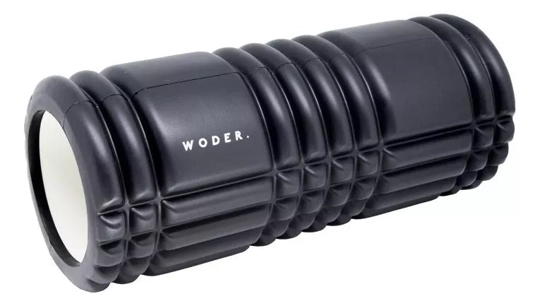 Rolo Massagem Foam Roller Liberação Miofascial Ativação Cor Preto