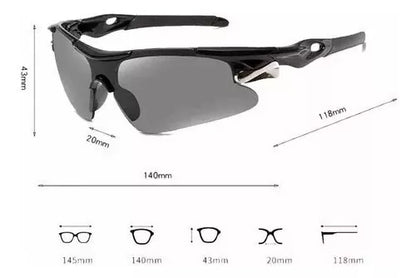 Óculos Esportivo Bike Ciclismo Mtb Speed Proteção Uv Praia Cor da lente Fumê