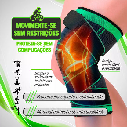 Par De Joelheira Compressão Alivia Dores Crossfit Academia Jpbg