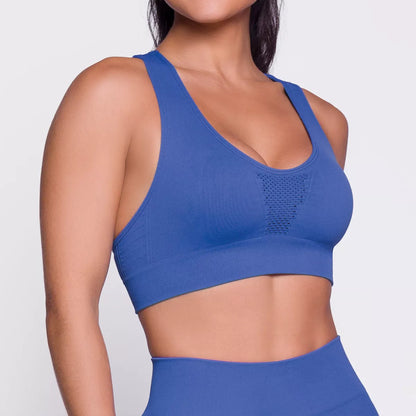 Top Sem Costura Feminino Fitness Academia Selene