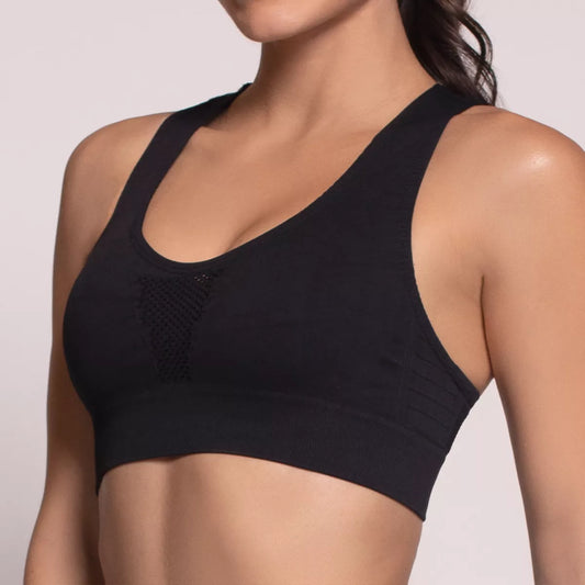 Top Sem Costura Feminino Fitness Academia Selene