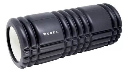 Rolo Massagem Foam Roller Liberação Miofascial Ativação Cor Preto